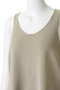 U neck short vest ベスト ミズイロインド/mizuiro ind
