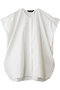 V neck wide tunic shirt シャツ ミズイロインド/mizuiro ind off white