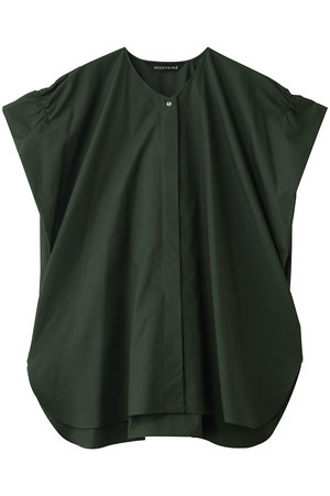 ミズイロインド/mizuiro indのV neck wide tunic shirt シャツ(110400/110402)