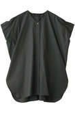 V neck wide tunic shirt シャツ