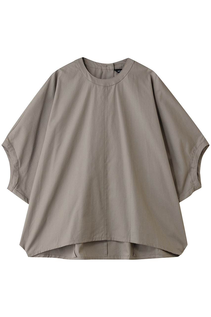 ミズイロインド/mizuiro indのcotton linen cocoon P/O プルオーバー(beige/2-230141)