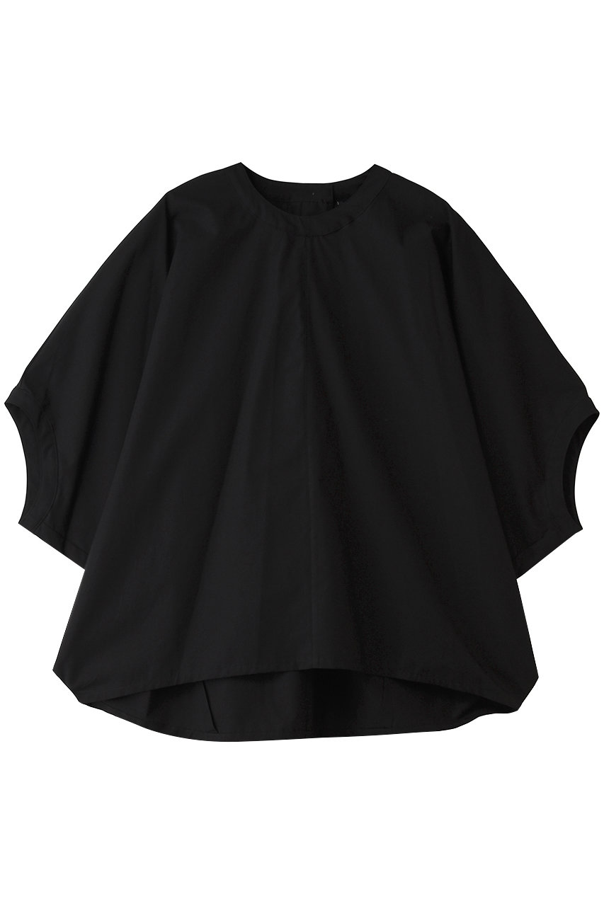 ミズイロインド/mizuiro indのcotton linen cocoon P/O プルオーバー(blackA/2-230141)