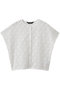 lace combi crew neck shirt シャツ ミズイロインド/mizuiro ind off white