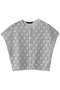 lace combi crew neck shirt シャツ ミズイロインド/mizuiro ind gray