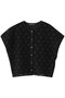 lace combi crew neck shirt シャツ ミズイロインド/mizuiro ind black
