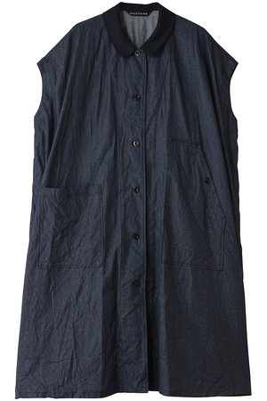 ミズイロインド/mizuiro indのwide denim shirt OP ワンピース(110500/110503)
