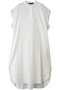 lace shoulder long OP ワンピース ミズイロインド/mizuiro ind off white