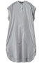 lace shoulder long OP ワンピース ミズイロインド/mizuiro ind gray