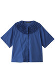frill design crew neck shirt シャツ