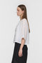 linen double crew neck shirt シャツ ミズイロインド/mizuiro ind