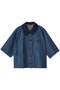 half slv denim shirt シャツ ミズイロインド/mizuiro ind blue