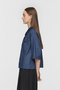 half slv denim shirt シャツ ミズイロインド/mizuiro ind
