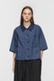 half slv denim shirt シャツ ミズイロインド/mizuiro ind