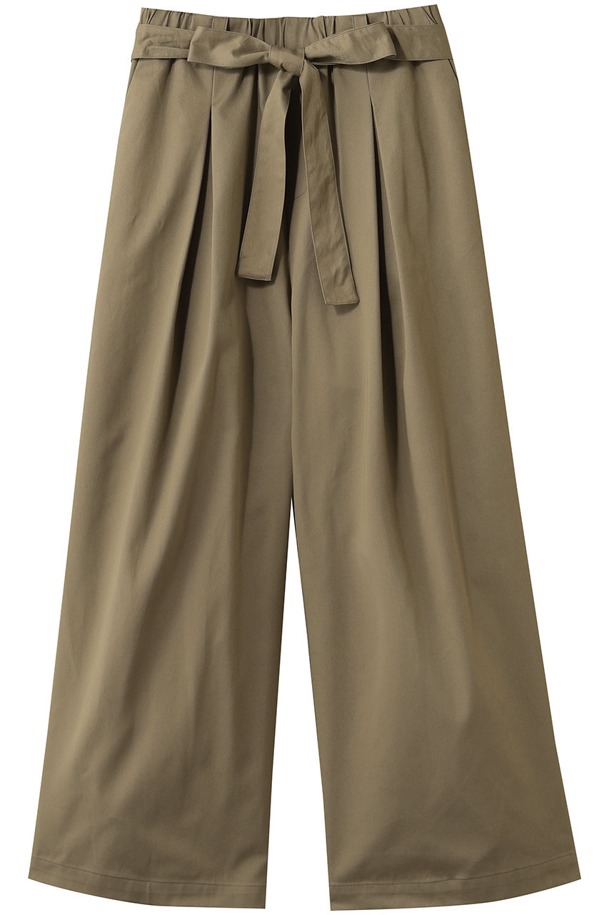 ミズイロインド/mizuiro indのwide chino PT with belt パンツ(beige/2-260097)