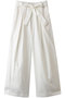 wide chino PT with belt パンツ ミズイロインド/mizuiro ind off whiteA