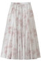 flower print volume flare SK スカート ミズイロインド/mizuiro ind pink