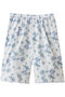 print half PT パンツ ミズイロインド/mizuiro ind off white