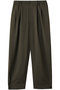 tuck hem cocoon PT パンツ ミズイロインド/mizuiro ind brown