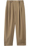tuck hem cocoon PT パンツ ミズイロインド/mizuiro ind beigeA
