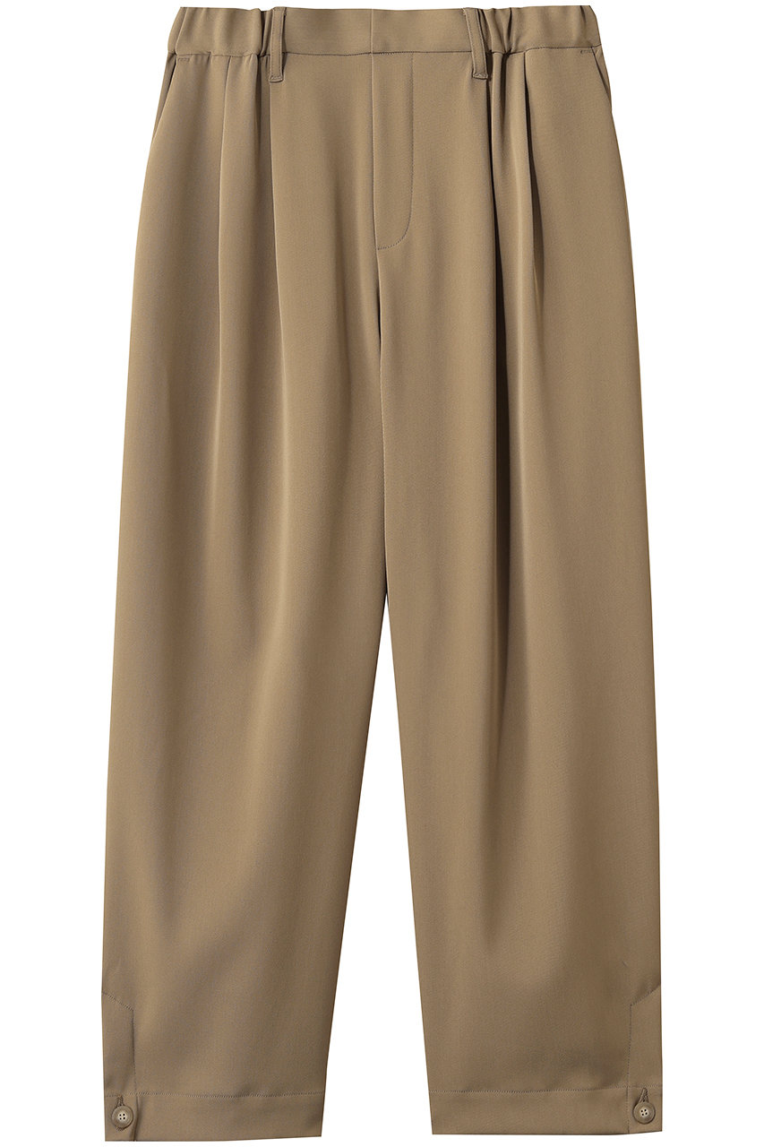 ミズイロインド/mizuiro indのtuck hem cocoon PT パンツ(beigeA/2-260103)