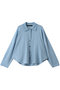 shirt collar shirt C/D カーディガン ミズイロインド/mizuiro ind l.blue