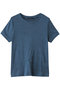 crew neck T Tシャツ ミズイロインド/mizuiro ind blue