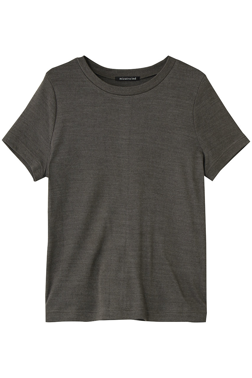 ミズイロインド/mizuiro indのcrew neck T Tシャツ(gray/2-210134)
