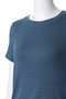 crew neck T Tシャツ ミズイロインド/mizuiro ind