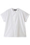 cotton linen asymmetry  collar shirt シャツ ミズイロインド/mizuiro ind off whiteA
