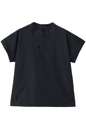 ミズイロインド/mizuiro indのcotton linen asymmetry  collar shirt シャツ(110400/110402)