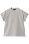 cotton linen asymmetry  collar shirt シャツ ミズイロインド/mizuiro ind l.gray