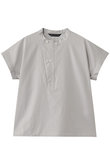 cotton linen asymmetry  collar shirt シャツ