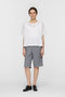 frill collar skipper  T shirt シャツ ミズイロインド/mizuiro ind