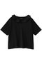 frill collar skipper  T shirt シャツ ミズイロインド/mizuiro ind black