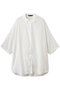 half slv wide shirt シャツ ミズイロインド/mizuiro ind off white