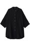 half slv wide shirt シャツ ミズイロインド/mizuiro ind black