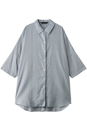 ミズイロインド/mizuiro indのhalf slv wide shirt シャツ(110400/110402)