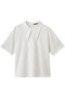 long collar T shit Tシャツ ミズイロインド/mizuiro ind off white
