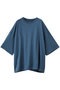 crew neck wide tunic チュニック ミズイロインド/mizuiro ind blue