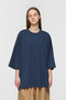 crew neck wide tunic チュニック ミズイロインド/mizuiro ind