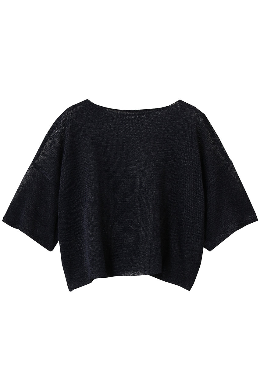 ミズイロインド/mizuiro indのcrew neck wide P/O プルオーバー(black/2-220044)
