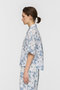 flower print half slv shirt シャツ ミズイロインド/mizuiro ind