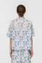 flower print half slv shirt シャツ ミズイロインド/mizuiro ind