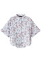 flower print half slv shirt シャツ ミズイロインド/mizuiro ind l.blue