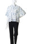 flower print half slv shirt シャツ ミズイロインド/mizuiro ind