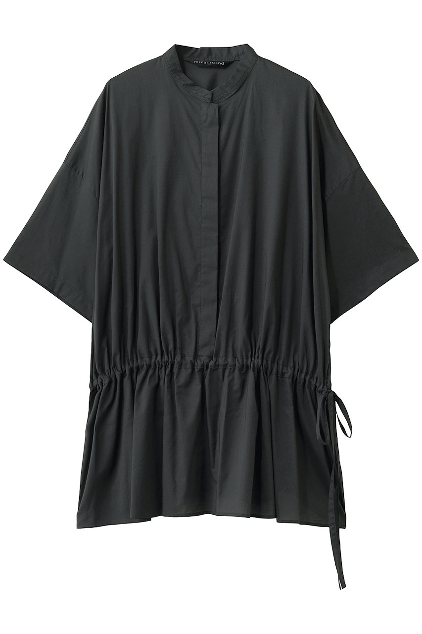 ミズイロインド/mizuiro indのwaist gather P/O shirt シャツ(c.gray/2-230120)