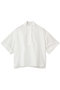 oblong collar  P/O shirt シャツ ミズイロインド/mizuiro ind off white