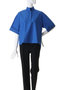 oblong collar  P/O shirt シャツ ミズイロインド/mizuiro ind