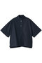 oblong collar  P/O shirt シャツ ミズイロインド/mizuiro ind navy