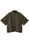 oblong collar  P/O shirt シャツ ミズイロインド/mizuiro ind c.gray